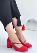 Kier Kırmızı Cilt Topuklu Ayakkabı thumbnail 2