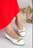 Cleo Beyaz Cilt Babet Ayakkabı thumbnail 2