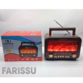 Everton RT-754 Şömine Görünümlü Nostaljik Bluetoothlu Radyo  Güneş Enerjili Taşınabilir Müzik Kutusu - 7