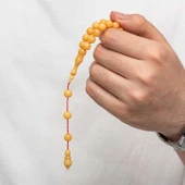 Yuvarlak Sıkma Kehribar Tesbih thumbnail 2