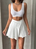 Pliseli şort etek thumbnail 1