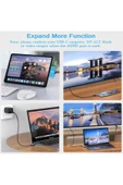 silabor Type-C - HDMI Genişletme Yuvası HD Projeksiyon Adaptörü 3 in 1 Genişletme Yuvası thumbnail 3
