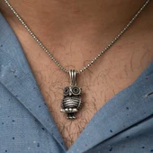 925 Ayar Gümüş Baykuş Kolye thumbnail 2