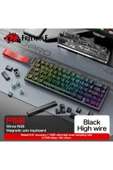 FreeWolf F68 Pro Oyun Klavyesi Manyetik Switch 3 Modlu Kablosuz Bluetooth Kablolu, 8K/1K RGB Klavye thumbnail 6