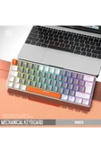 FreeWolf T60 Mini Rgb Oyun Klavyesi Gaming Mekanik 62 Tuşlu 18 Rgb Led Usb Tip-c Kablosu thumbnail 2