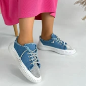 Enber Mavi Kot Bağcıklı Spor Ayakkabı thumbnail 4