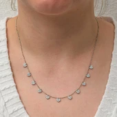 Gümüş Kalpli Şans Kadın Kolye thumbnail 1