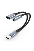 silabor 2 İn 1 Çok İşlevli Tpye-c 3,5 mm Kulaklık Adaptörü Şarj Portu Cep Telefonları ve Tabletler için thumbnail 1