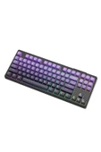 FreeWolf M87 2.4g Bt5.0 Çift Bağlantılı Tft Led Ekranlı Rainbow Gaming Oyuncu Klavye thumbnail 2