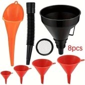 Araba Huni Seti Yakıt Hunisi Yağ Hunisi Esnek Huni Ayrılabilir Nozul ve Filtre ile thumbnail 3