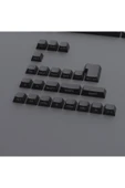 silabor 131 Tuş Keycaps ABS Tuş Takımı Yan Tuş Harf Mekanik Klavye Keycaps thumbnail 3
