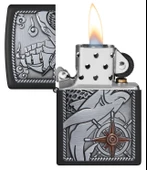 Zippo Shark Shıp Emblem 48120 (8-1) Çakmak thumbnail 2