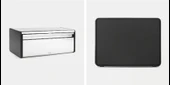 Brabantia Brilliant Steel Köşeli Ekmek Kutusu( Siyah Çerçeveli) thumbnail 2