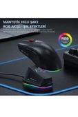 silabor Dark Alien X1 Light Tri Mode Wired Wireless Gaming Mouse PAW3311 59 Gram Şarj İstasyonu thumbnail 2