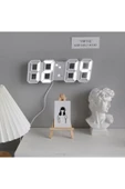 silabor Dekoratif Dijital Led Masa Duvar Saati 3d Dijital Saat Çalar Saat LED Elektronik Saat thumbnail 2