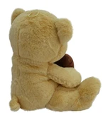Girist Orta Boy Peluş 40 cm Kalpli Kahverengi Sevimli Oyuncak Ayıcık - 4