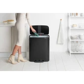 Brabantia Bo Matt Black Pedallı Çöp Kutusu 60l(plastik İç Kovalı) thumbnail 5