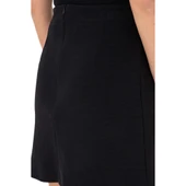 Kadın Siyah Mini Boy Örme Etek - 7