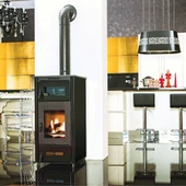 Çalışkan 302 Tuğlalı Dik Fırınlı Şömine Soba thumbnail 2