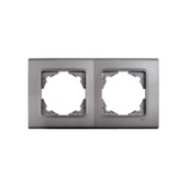 Viko Linnera Life Granit Grisi  İkili Çerçeve - 1