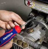 WORKPRO WP221016 5.5x100mm CR-V Manyetik Profesyonel Düz Tornavida - 6