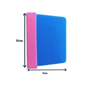 Kare Keçeli Ragle PPF/TPH Cam Filmi Çekme Uygulama Aparatı 10.5x8cm Mavi - 2