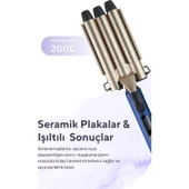 Kumtel Profesyonel Seramik Wag Su Dalgası Saç Maşası - 3