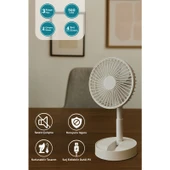 Kumtel Şarj Edilebilir Masa Ve El Fanı 5 W 4 Kollu Tasarım 3 Hız Seçeneği - 1