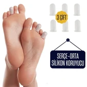 6 ADET Serçe Parmak İçin Silikon Koruyucu - 1