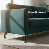 Martı 12 cm Siyah Metal Mobilya Ayağı Üçgen Modern Tasarım Koltuk Sehpa Masa TV Ünitesi Uyumlu thumbnail 6