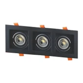 Cata CT-5020 Pars 3lü Siyah Spot (Boş Kasa) Cata - 1