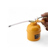 Madeni Yağdanlık 500 ml Araba Makine Atölye Yağdanlığı Spiralli Metal Gövdeli Uçlu Yağ Pompası - 3