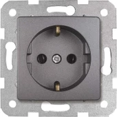 Viko Linnera Life Granit Grisi Topraklı Priz Çerçevesiz - 90442008 - 1