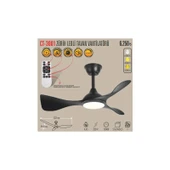 CATA CT-3001 ZÜRİH LEDLİ TAVAN VANTİLATÖRÜ SİYAH - 1