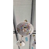 Aem Begonvil Çini  Sarkıt Avize El Sanatı  Takmaya Hazır Çini Sarkıt Avize 40 Cm  Tamamen Tasarım Tek Üretim - 1