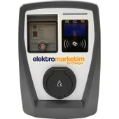 Elektro Marketim Elektromarketim 22KW 3 Faz 32A Tip 2 Soketli Elektrikli Araç Şarj Istasyonu - 1