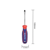 WORKPRO WP221016 5.5x100mm CR-V Manyetik Profesyonel Düz Tornavida - 2