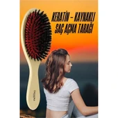 Keratin Mikro Kaynak Saç Açma Fırçası Sağlıklı Ahşap - 1