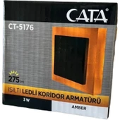 Cata 3w Ledli Koridor Armatürü (AMBER) CT-5176A - 2