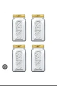 80385 Homemade Metal Kapaklı Kavanoz 1000 Cc - 4 Adet thumbnail 1