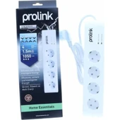 Prolink PR-SP04 4'lü Akım Korumalı Priz 1050J 1.5mt - 1