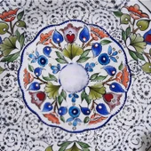 Aem Begonvil Çini  Sarkıt Avize El Sanatı  Takmaya Hazır Çini Sarkıt Avize 40 Cm  Tamamen Tasarım Tek Üretim - 5