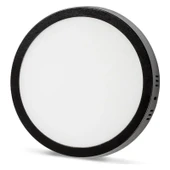 Noas 24W Sıva Üstü Yuvarlak 28.5 cm Siyah Kasa LED Panel YL14-2400-S, YL14-2401-S Beyaz - 1