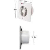 Mutlusan Aspiratör 100 mm Beyaz Renk Modern Tasarım Evinize Değer Katar - 2