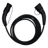 Hıms EMEF-11T2-SS-5 11KW Tip 2 Siyah Soketli 5m Elektrikli Arac Şarj Kablosu - 1