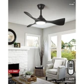 CATA CT-3001 ZÜRİH LEDLİ TAVAN VANTİLATÖRÜ SİYAH - 2