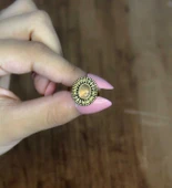 Doğal Taş Labradorit Doğal Taşlı Antik Model Kadın Ayarlanabillir Yüzük euy74lbt thumbnail 3