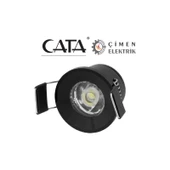 Cata Ct 5270 Cata 1,5W LED  Spot Siyah Kasa 3200K Gün Işığı - 1
