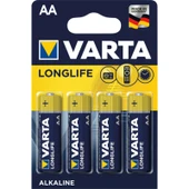 Varta LongLife Alkaline AA Kalem Pil 4'Lü - 1