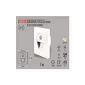 Cata CT-5170 1W Sens.ledli Kor. Armatür (Mavi) Cata - 2